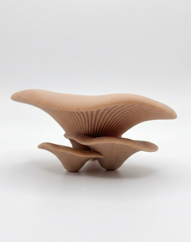 3D Printed Triple Mushroom Ledge Perch — Glow-in-the-Dark Aquarium Decor