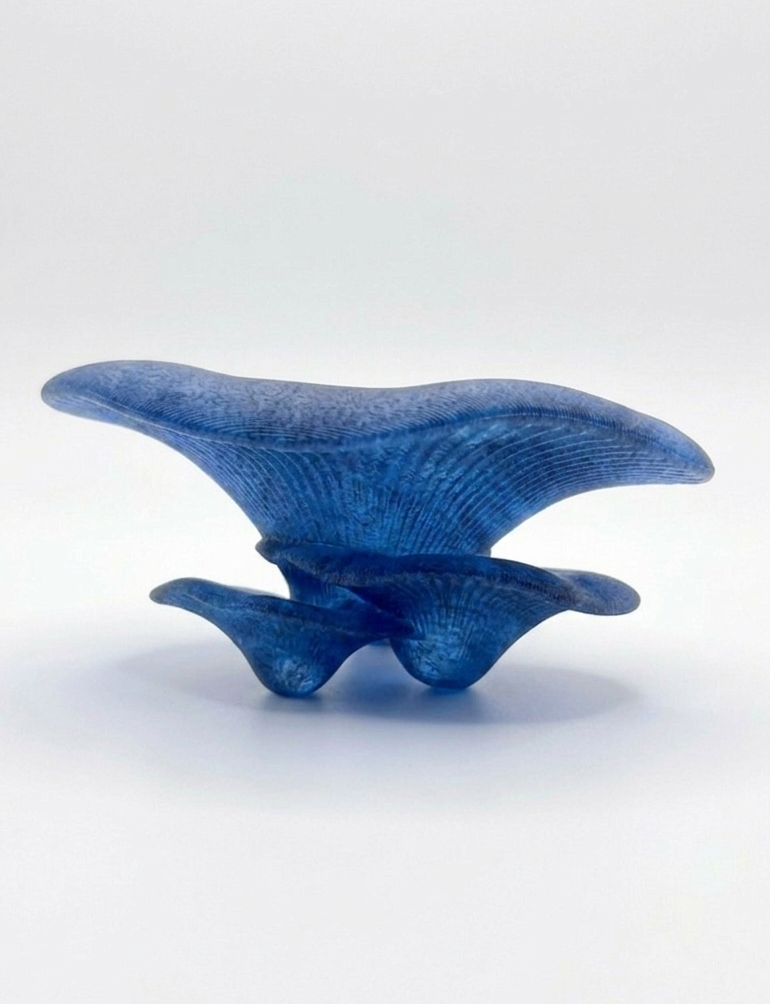 3D Printed Triple Mushroom Ledge Perch — Glow-in-the-Dark Aquarium Decor